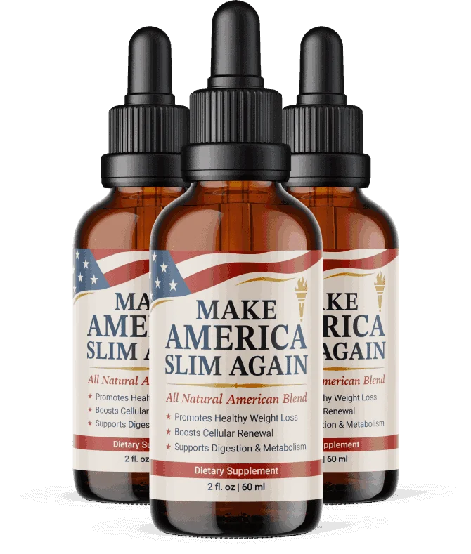 Make America Slim Again Natural Weight Loss Drops 3 Bottle Pack